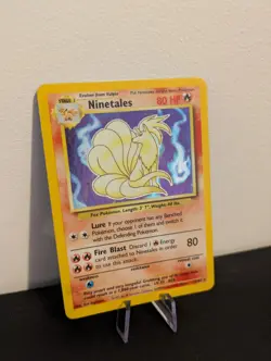 Ninetales 12/102 Rare Base Set Holo Pokemon Card Unlimited Edition 1999 - Image 2