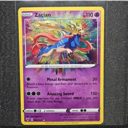 Pokemon TCG Zacian 082/185 Vivid Voltage Holographic Card Amazing Rare - Image 1