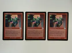 3x Goblin Lackey Urza's Saga NM/LP MTG - Image 1