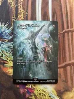 Thrum of the Vestige/Lightning Bolt - Borderless Final Fantasy - NM MTG - Image 1