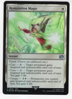 MTG Final Fantasy Foil Uncommon #0030 Restoration Magic - Image 1