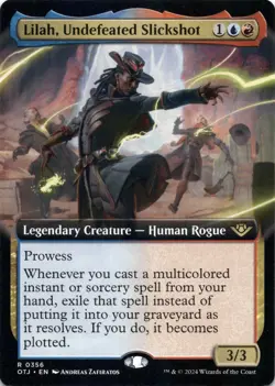 Lilah, Undefeated Slickshot EXTENDED ART Outlaws of Thunder Junction Magic MTG - Image 1