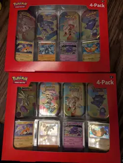 Pokemon 4 Mini Tins + 4 Promo Cards Bundle - 151 SAMS CLUB EXCLUSIVE [lot of 2] - Image 1