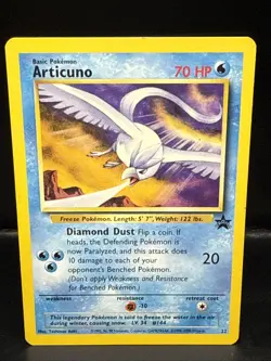 Pokemon Card Articuno Black Star Promo 22 WOTC A - Image 1