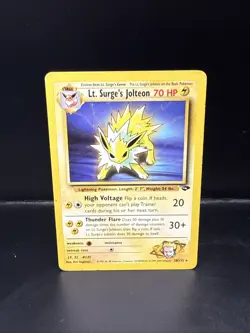 Pokemon TCG Lt. Surge's Jolteon 28/132 Gym Challenge Unlimited Non Holo - Image 3