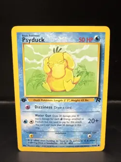 Pokemon TCG WOTC 1st Edition Team Rocket Psyduck 65/82 Common C - Image 2