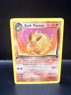 Pokemon Dark Flareon 35/82 Team Rocket 1st Edition C - Image 1
