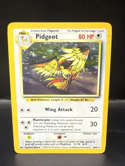 Pokemon 1999 Jungle Pidgeot Holo Pokemon 8/64 No Symbol Error - Image 2