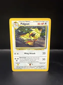 Pokemon 1999 Jungle Pidgeot Holo Pokemon 8/64 No Symbol Error - Image 3