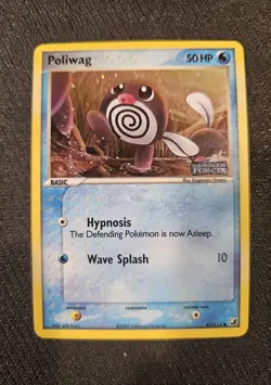 Pokemon Poliwag 67/115 Ex Unseen Forces Holo Stamped. Near Mint. - Image 1