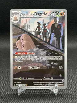 Pokemon TCG Team Rocket’s Dugtrio 239/217 Illustration Rare Ascended Heroes NM - Image 1