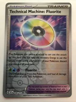 Pokemon TCG Surging Sparks Technical Machine: Fluorite Reverse Holofoil 188/191 - Image 1