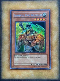 Yugioh Elemental Hero Wildheart EHC2-EN003 Secret Rare Limited Edition NM - Image 1