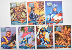 Infestation Incident Mission Set 1995 Marvel Overpower 7 Card Lot - Pack Fresh - Image 1