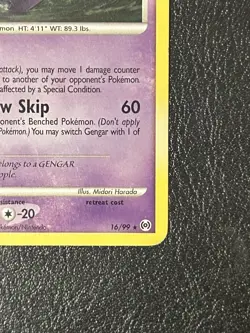 Pokemon Gengar TCG Card 16/99 Arceus Regular, English - Image 5