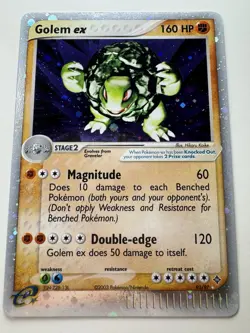 Pokemon Golem EX Dragon TCG Holo Rare Card 91/97 LP - Image 1