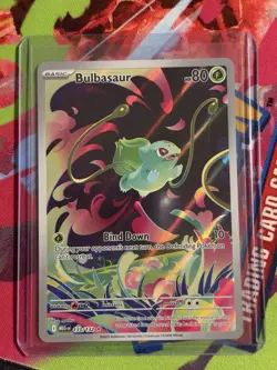 Pokemon TCG Mega Evolutions Bulbasaur Illustration Rare Card 133/132 - Image 1