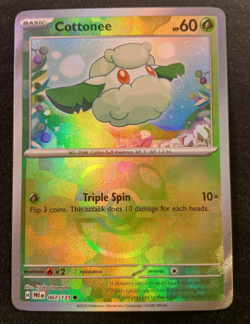 Cottonee Master Ball 07/131 NM Pokemon TCG Card Prismatic Evolutions English - Image 1
