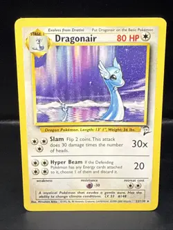 Pokemon TCG Dragonair Base Set 2 Rare Card 22/130 B - Image 1