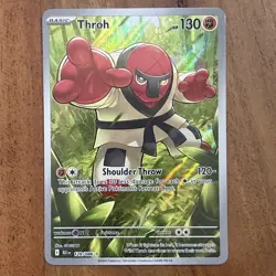 Pokemon TCG Throh Illustration Rare 128/086 Black Bolt NM Card - Image 1