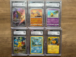 6 CGC graded pokemon cards - Image 1