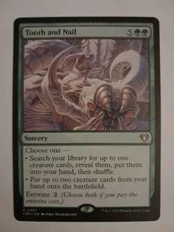 Tooth and Nail NM/M Magic the Gathering Commander Masters MTG - Image 1