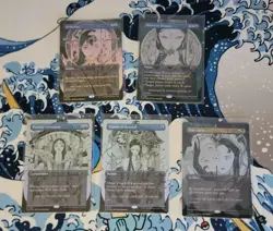 Magic The Gathering - Secret Lair Ft. Peach Momoko - Rainbow Foil Full Set of 5 - Image 1