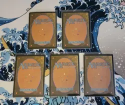 Magic The Gathering - Secret Lair Ft. Peach Momoko - Rainbow Foil Full Set of 5 - Image 2