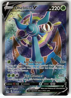 Dhelmise V (Full Art) SWSH01: Sword & Shield Base Set Ultra Rare,Holo Pokemon NM - Image 1