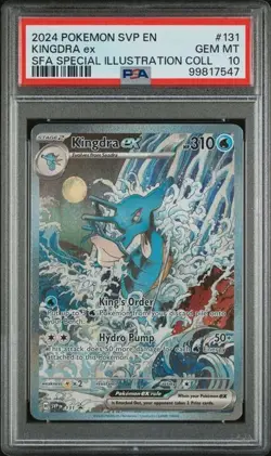 Pokemon PSA 10 Kingdra Ex #131 Special Illustration Collection 2024 English - Image 2