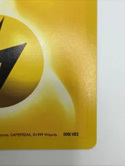 Lightning Energy 100/102 Base Set Regular Vintage Energy Pokemon Card - Image 5
