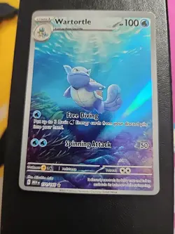 Pokemon TCG - Wartortle 171/165 Scarlet & Violet 151 IR Holo Card NM - Image 1