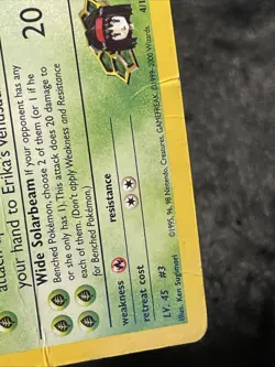 Pokemon TCG Erika's Venusaur Gym Challenge 4 Holo Unlimited Rare HP/DMG - Image 4
