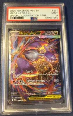 2025 Pokemon Mega Latias EX SIR Mega Evolution 181/132 PSA 9 - Image 1