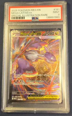 2025 Pokemon Mega Latias EX SIR Mega Evolution 181/132 PSA 9 - Image 2