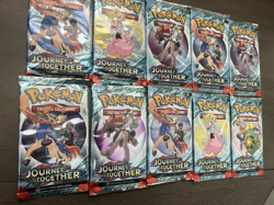 Pokemon TCG JOURNEY TOGETHER BOOSTER PACK LOT OF 10 New Sealed Fast Ship - Image 3
