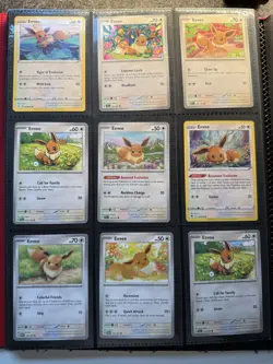 Pokemon TCG Eevee Lot Mixed Collection Set Cards - 9 cards - Image 1
