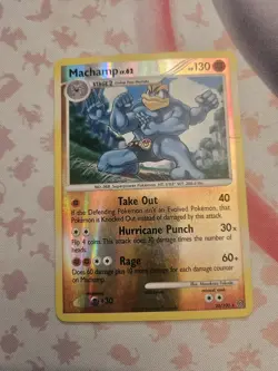 Pokemon TCG Machamp Holo Rare 20/100 D&P Stormfront Reverse Holo MP/HP - Image 1