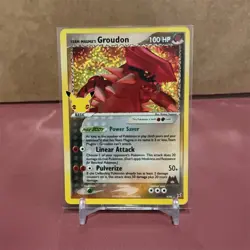 Pokemon Team Magma's Groudon 9/95 Rare Holo 100 HP English - Image 1
