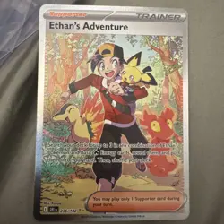 Pokemon TCG Destined Rivals Ethans Adventure 236/182 SIR NM - Image 1