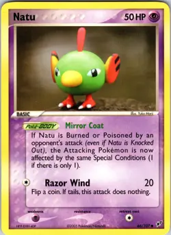 Natu 66/107 Deoxys Pokemon TCG NM Normal - Image 1