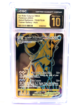 2022 POKEMON " PRISTINE " GRADE 10 ! ICE RIDER CALYREX VMAX # TG29/TG30 LOW POP - Image 1