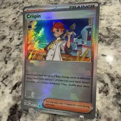 Pokemon TCG Crispin - (Poke Ball Pattern) 105/131 Prismatic Evolutions Holo - Image 3