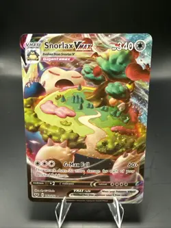 Pokemon Snorlax VMAX Ultra Rare Full Art Holo 142/202 Sword & Shield TCG B - Image 2