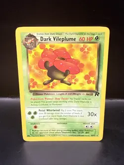 Pokemon Dark Vileplume TCG 30/82 Non-Holo Rare Team Rocket - Image 1