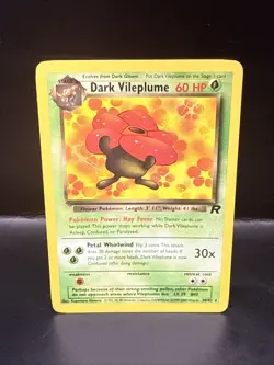 Pokemon Dark Vileplume TCG 30/82 Non-Holo Rare Team Rocket - Image 2