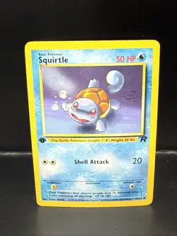Pokemon TCG Squirtle 68/82 Team Rocket 1st Edition Non-Holo Regular C - Image 1