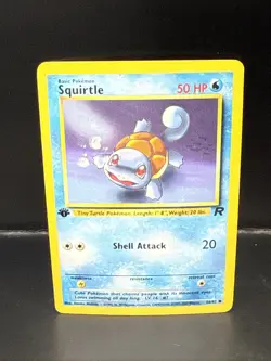 Pokemon TCG Squirtle 68/82 Team Rocket 1st Edition Non-Holo Regular C - Image 2