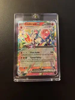 Pokemon TCG Cinderace EX Stellar Crown Special Illustration Rare Rainbow - Image 1