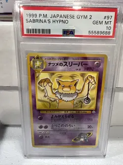 💎PSA 10 GEM MINT 1999 Pokemon Japanese Gym 2 SABRINA'S HYPNO #97 - Image 1